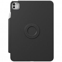 UNIQ Rovus Snapmount magnetinis 360° besisukantis nuimamas dėklas, skirtas iPad Pro 13" 2024 (7-os kartos) - juodas
