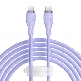 Baseus Pudding 100W USB-C - USB-C laidas 2m - violetinis