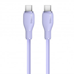 Baseus Pudding 100W USB-C - USB-C laidas 2m - violetinis
