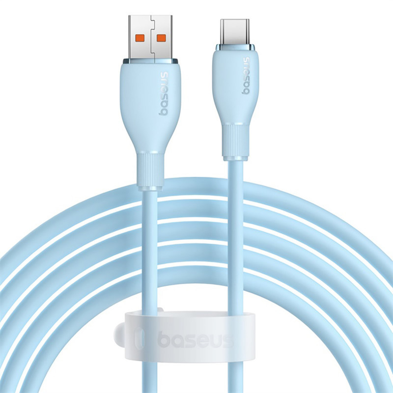Baseus Pudding 100W USB-A - USB-C kabelis 2m - mėlynas