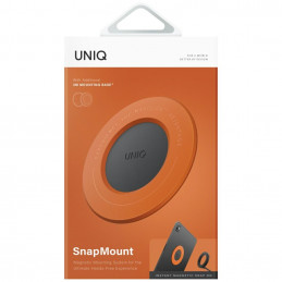 UNIQ SnapMount lipnus magnetinis laikiklis – oranžinis ir juodas