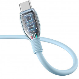 Baseus Pudding 100W USB-A - USB-C kabelis 2m - mėlynas