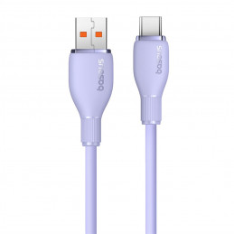 Baseus Pudding 100W USB-A - USB-C laidas 2m - violetinis