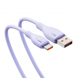 Baseus Pudding 100W USB-A - USB-C laidas 2m - violetinis