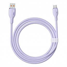 Baseus Pudding 100W USB-A - USB-C laidas 2m - violetinis