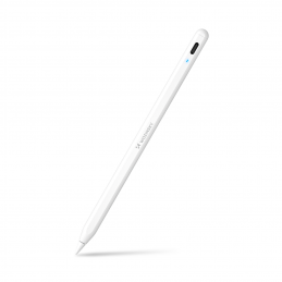 „Wozinsky WRA-08“ rašiklis, skirtas „iPad“ su USB-C greito įkrovimo funkcija, „Apple iPad 2018–2025“ – baltas