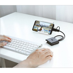 Ugreen HUB skirstytuvas 4x USB 3.2 Gen 1 (0,5 m laidas) juodas (20290)