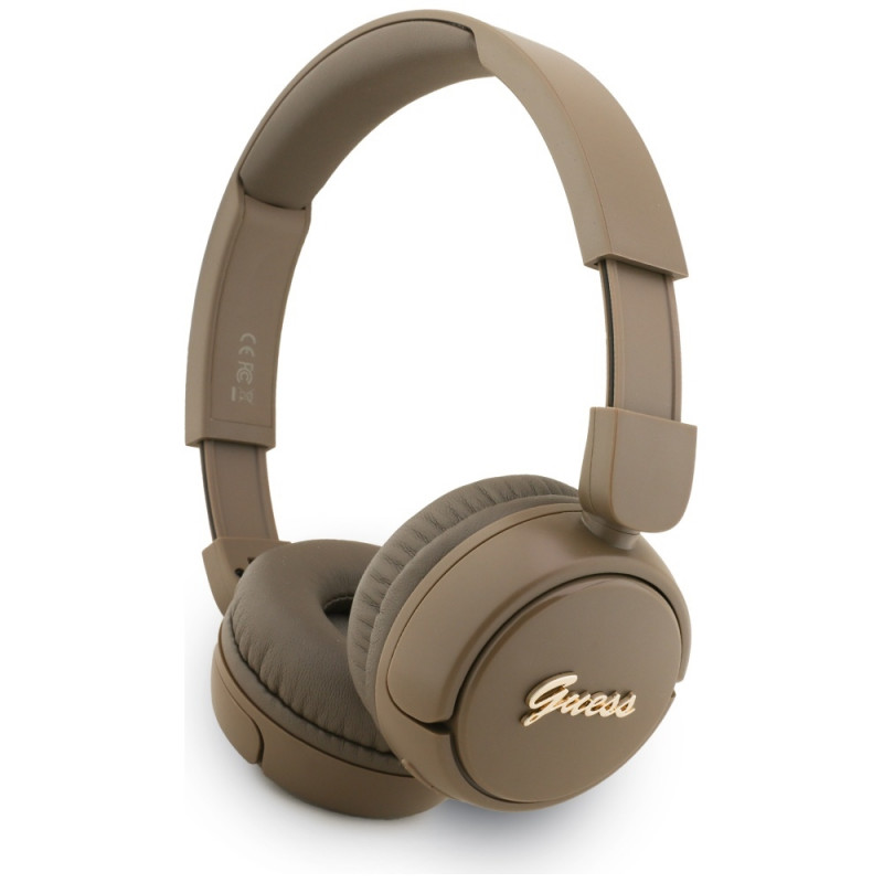 „Guess Metal Logo Script“ ausinės, uždengiančios ausis – rudos