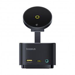 „Baseus MagPro Series II“ 7 viename USB-C šakotuvas su „MagSafe“ suderinamu įkrovikliu, 15 W + HDMI + USB-A + USB-C + SD...