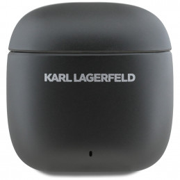 Karl Lagerfeld metalinio spausdinto logotipo ANC/ ENC ausinės – juodos