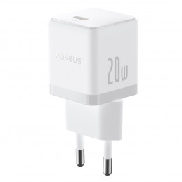 „Baseus Palm“ 20 W USB-C sieninis įkroviklis – baltas