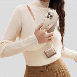 „Joyroom JR-PBF27“ 22,5 W 10000 mAh išorinė baterija su dviem integruotais laidais – auksinė