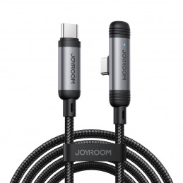 „Joyroom S-A56 EnjoyX“ serijos 90° USB-C – USB-C laidas 60W 1,2 m – juodas