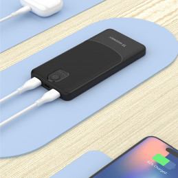 „Wozinsky Wpower WPBBK-2“ 10000 mAh išorinė baterija – juoda