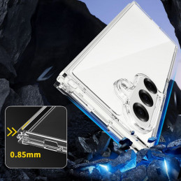 „Tech-Protect FlexAir“ hibridinis dėklas, skirtas „Samsung Galaxy Z Fold 7“ – skaidrus