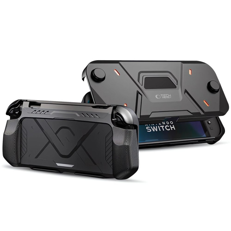 „Tech-Protect Carbonox“ dėklas, skirtas „Nintendo Switch 2“ – juodas