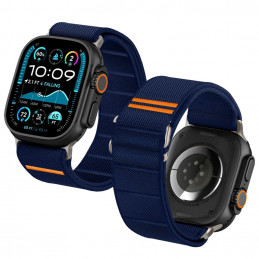 „Tech-Protect“ nailoninis slydimo dirželis „Apple Watch 44 / 45 / 46 / 49 mm“ – tamsiai mėlynas