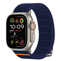 „Tech-Protect“ nailoninis slydimo dirželis „Apple Watch 44 / 45 / 46 / 49 mm“ – tamsiai mėlynas