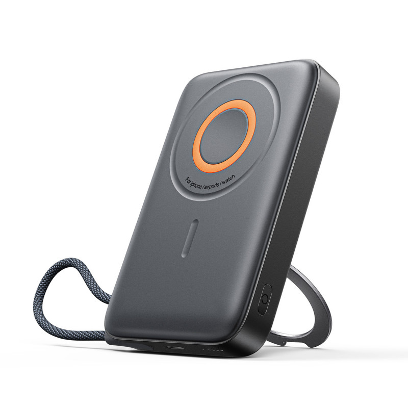 „Joyroom JR-PBM02“ išorinė baterija, 22,5 W, 10000 mAh, 3in1, magnetinė, indukcinė, suderinama su „MagSafe“ ir įmontuotu...