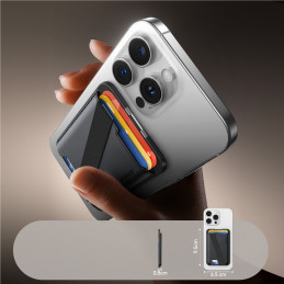 „Joyroom JR-ZS432“ magnetinė piniginė, suderinama su „MagSafe“ – juoda