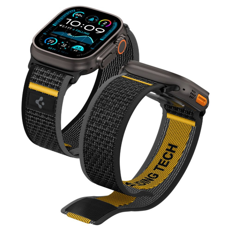 „Spigen Athlex Air Strap“ skirtas „Apple Watch 44 / 45 / 46 / 49 mm“ – juodas