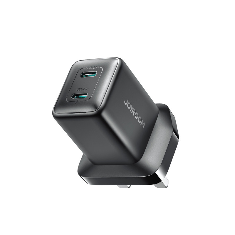 „Joyroom JR-TCG17“ 45 W 2 x USB-C sieninis įkroviklis (JK kištukas) - juodas