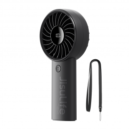 „Jisulife“ nešiojamasis ventiliatorius „Life4“ 5000mAh nešiojamasis USB ventiliatorius – juodas