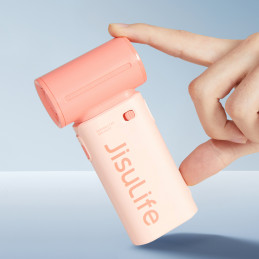 „Jisulife“ nešiojamas ventiliatorius „Life9“ 5000mAh nešiojamas mini pūstuvas su USB ventiliatoriumi – rožinis