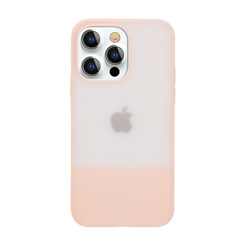 Kingxbar Plain Series dėklo dangtelis iPhone 13 Pro Max silikoninis dangtelis rožinis