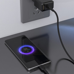„Dudao L9C“ 65 W USB-C – USB-C 1 m laidas – juodas