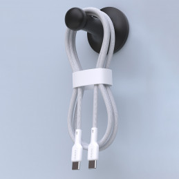 „Dudao L9C“ 65 W USB-C – USB-C 2 m laidas – baltas