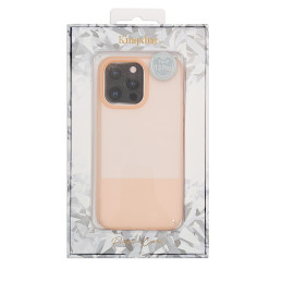 Kingxbar Plain Series dėklo dangtelis iPhone 13 Pro Max silikoninis dangtelis rožinis