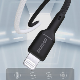 „Dudao L9X“ 30 W USB-C – „Lightning“ laidas, 1 m, juodas