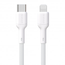 „Dudao L9X“ 30 W USB-C – „Lightning“ laidas, 1 m, baltas