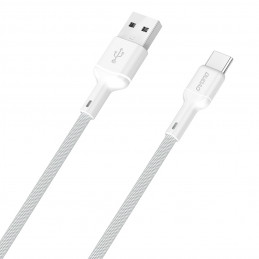Dudao L9T 5A USB-A - USB-C kabelis 1 m - baltas