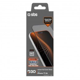 SBS apsauginis stiklas su D3O technologija ir aplikatoriumi, skirtas „iPhone 17 Air“.