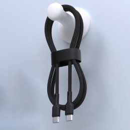Dudao L9C Max 240W PD USB-C - USB-C kabelis 1.2m - juodas