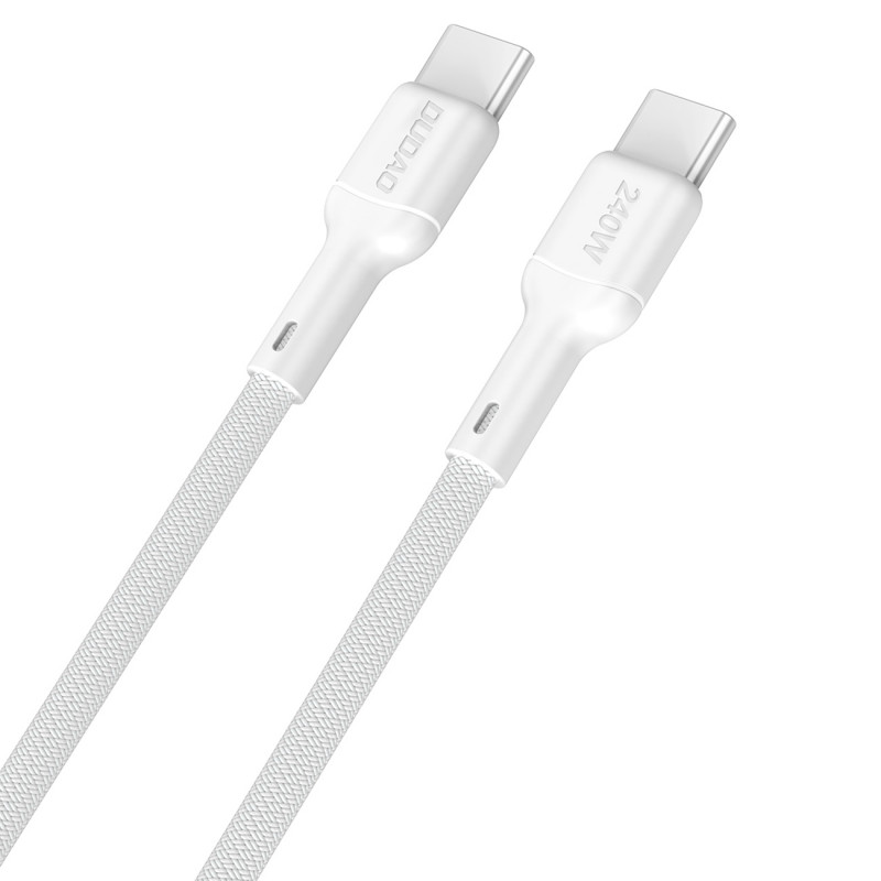 „Dudao L9C Max 240W PD USB-C“ – USB-C 2 m kabelis – baltas