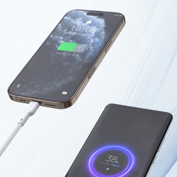 „Dudao L9C Max 240W PD USB-C“ – USB-C 2 m kabelis – baltas