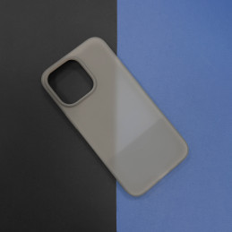 Kingxbar Plain Series dėklo dangtelis iPhone 13 Pro Max silikoninis dangtelis pilkas