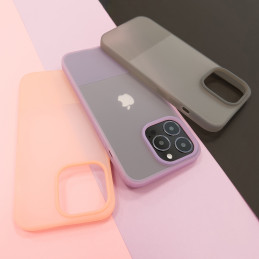 Kingxbar Plain Series dėklo dangtelis iPhone 13 Pro Max silikoninis dangtelis pilkas