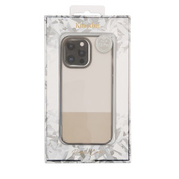 Kingxbar Plain Series dėklo dangtelis iPhone 13 Pro Max silikoninis dangtelis pilkas