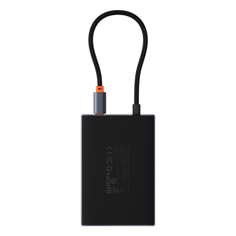„Baseus PioneerJoy“ 8 viename USB-C šakotuvas, HDMI 4K@60Hz + HDMI 4K@30Hz + DisplayPort 8K@30Hz + VGA + 2 x USB-A 3.0 +...