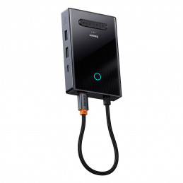 „Baseus PioneerJoy“ 8 viename USB-C šakotuvas, HDMI 4K@60Hz + HDMI 4K@30Hz + DisplayPort 8K@30Hz + VGA + 2 x USB-A 3.0 +...