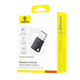 „Baseus Encok BA04+ Bluetooth 5.4“ „Bluetooth“ adapteris – juodas