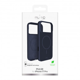 „Puro Pulse iPhone 17 Pro“ polikarbonato apsauginis dėklas – tamsiai mėlynas