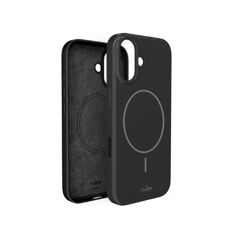 „Puro Pulse“ apsauginis polikarbonato dėklas „iPhone 17“ – juodas