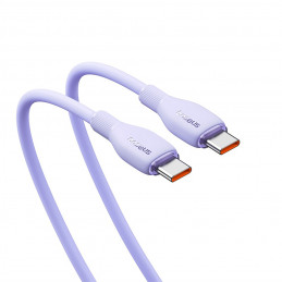 Baseus Pudding 100W USB-C - USB-C laidas 2m - violetinis