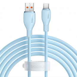 Baseus Pudding 100W USB-A - USB-C laidas 2m - mėlynas