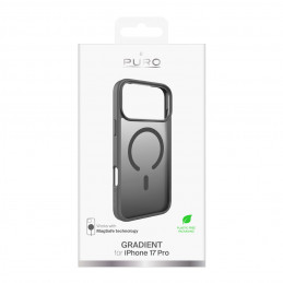 „Puro Gradient“ TPU „MagSafe“ suderinamas dėklas, skirtas „iPhone 17 Pro“ – pilkas